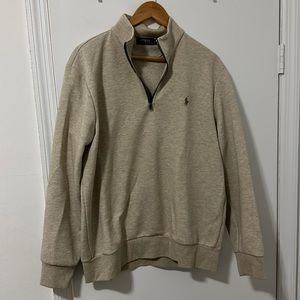 Ralph Lauren Tan Quarter-Zip Pullover